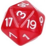 TLAMA games Hrací kostka dvacetistěnná perleťová Barva: červená – Zboží Živě