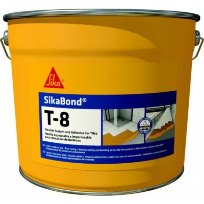 SikaBond T8 - pružná hydroizolace a lepidlo na dlažbu Objem: 6,7 kg – Zbozi.Blesk.cz