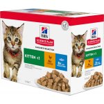 Hill's Science Plan Kitten mix kuře ryba 12 x 85 g – Hledejceny.cz