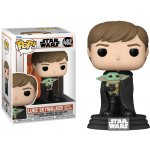 Funko Pop! 482 Star Wars The Mandalorian Luke Skywalker With Grogu – Zboží Mobilmania