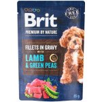 Brit Premium by Nature Adult Dog Fillets in Gravy with Lamb & Green Peas 85 g – Hledejceny.cz
