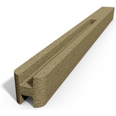 Betonový sloupek hladký průběžný pískovec Výška v mm:: 2000 mm