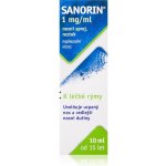 SANORIN NAS 1MG/ML NAS GTT SOL 1X10ML – Zboží Dáma