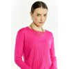 Dámský svetr a pulovr Monnari Svetry a kardigany Dámský žebrovaný svetr růžový