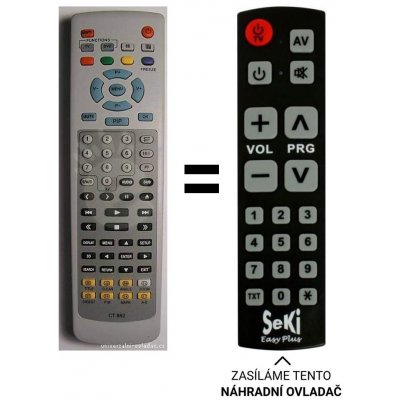 Dálkový ovladač Senior Mascom CT882 TV+DVD