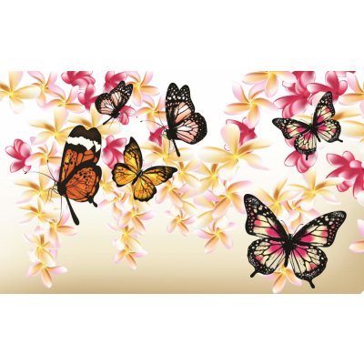 ForWall Fototapeta Butterflies on the tree vlies 312 x 219 cm – Zboží Mobilmania