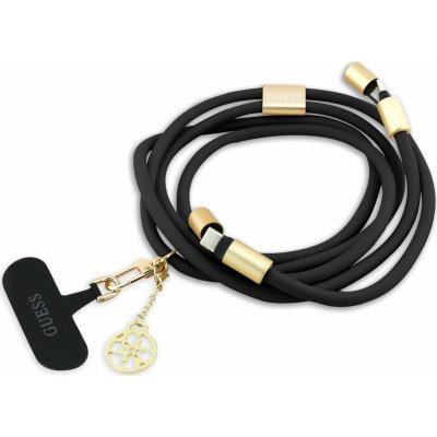 Guess Crossbody popruh 4G Charm s nabíjecím kabelem USB-C/USB-C - černá – Zboží Živě