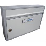 Poštovní schránka G-01 - na stěnu - lakovaná - RAL 9016 STR. - BÍLÁ – Hledejceny.cz