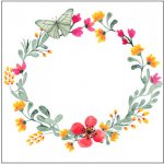 Plakát čtverec Ikea kompatibilní Květinový rámeček – Sleviste.cz