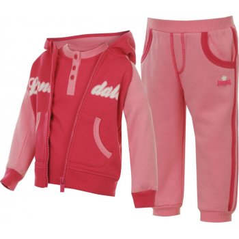 Lonsdale 3 Piece Baby jogger suit Hot pink Ltpink