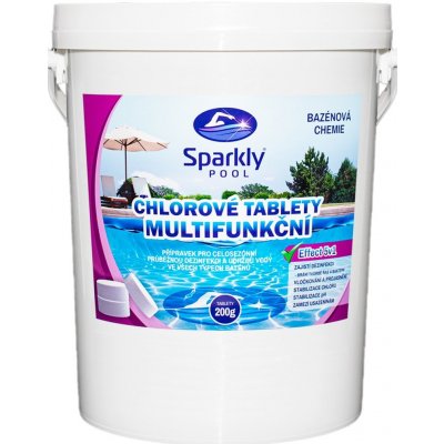 Sparkly POOL Chlorové tablety 5v1 multifunkční Maxi 25 kg – Zboží Mobilmania