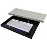 DRŽÁK KLÁVESNICE POD STŮL, ČERNÁ, PLAST, LOGO – Zboží Živě