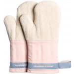 Kuchyňské rukavice BBQ Premium růžovo-bílé Feuermeister 9180FM104 pár – Zboží Dáma