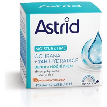 Astrid Moisture Time ochranný hydratační denní a noční krém pro normální až smíšenou pleť 50 ml