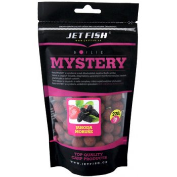 JET FISH boilies Mystery 1kg 20mm jahoda/moruše