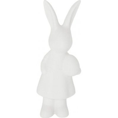 Storefactory Velikonoční dekorace ESTER 12 cm, bílá barva, porcelán