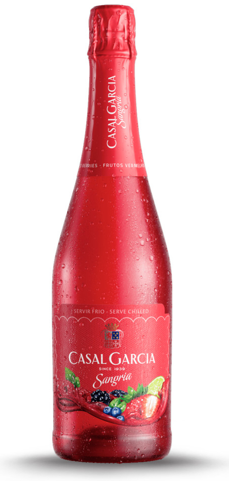 Aveleda, Casal Garcia Sangria Red Berries ovocné perlivé polosladké Portugalsko 8% 0,75 l (holá láhev)