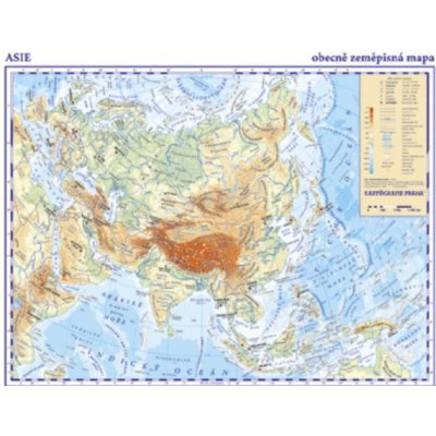 Asie - obecně zeměpisná mapa – Zbozi.Blesk.cz