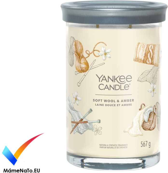 Yankee Candle Signature tumbler SOFT WOOL & AMBER 567 g