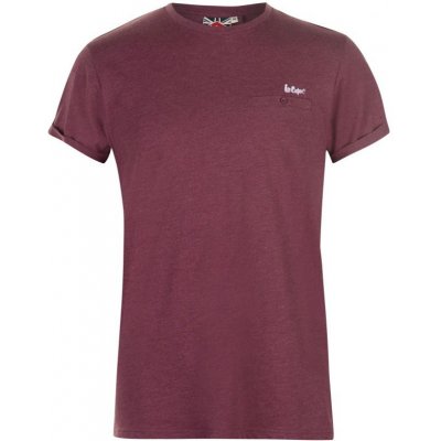 Lee Cooper tričko pánské Burgundy Marl WH598414-09 – Zboží Mobilmania