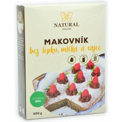 Natural Makovník bez lepku mléka a vajec 400 g – Zbozi.Blesk.cz