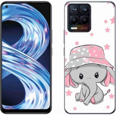 Pouzdro mmCase Gelové Realme 8 Pro - růžový slon – Zboží Živě