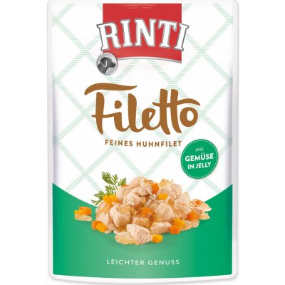 RINTI Filetto kuře & zelenina v želé 24 ks 100 g – Zbozi.Blesk.cz