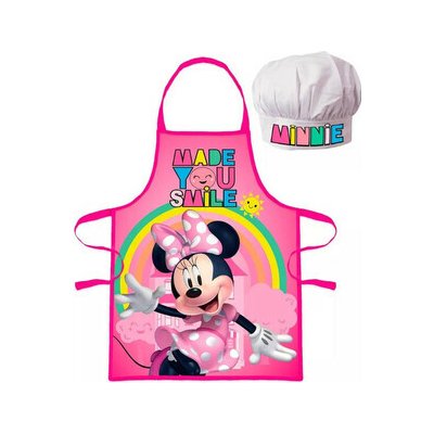 Euroswan zástěra s kuchařskou čepicí Minnie Mouse Disney motiv s duhou – Hledejceny.cz
