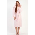 Vienetta Dámský župan dlouhý s kapucí Michaela světle růžová – Zboží Dáma