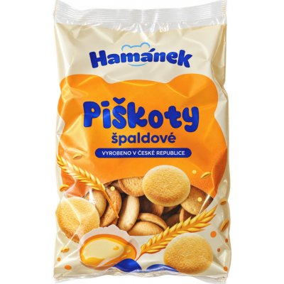 Piškoty Hamánek špaldové 120 g – Hledejceny.cz