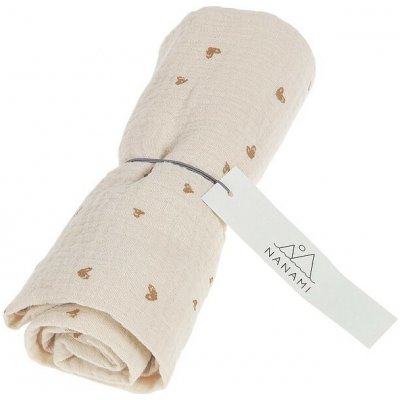Nanami Swaddle Hearts Latte Naturel – Hledejceny.cz