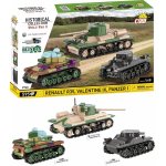 COBI 2740 World War II 1:48 Set tanků Renault R35, Valentine IX a Penzer I – Zboží Dáma