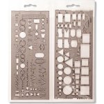 Souprava šablon elektro kouřová – Zboží Dáma