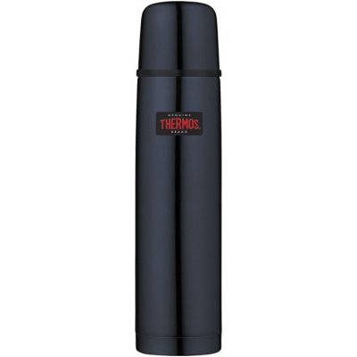 Thermos s tlačítkovým uzávěrem a šálkem 1 l tmavě modrá