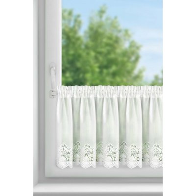 EUROFIRANY KRÁTKÁ ZÁCLONA NA PÁSCE SOLA 150X40 CM BÍLÁ – Hledejceny.cz