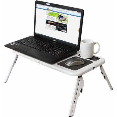 E- Table skládací stolek pod notebook+chlazení – Sleviste.cz