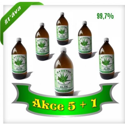 Bio-Detox Aloe Vera šťáva 99,7% 1000 ml 5+1 – Zbozi.Blesk.cz