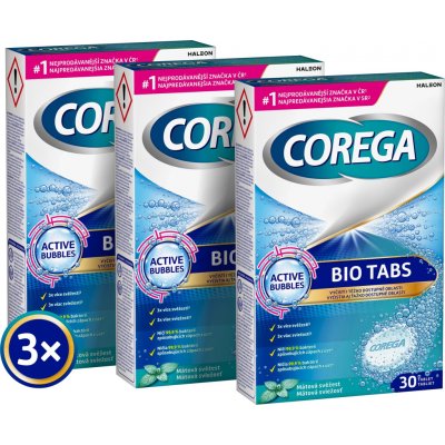 Corega Antibakteriální čistící tablety 3 x 30 ks – Zboží Dáma