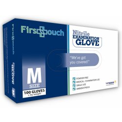 FirstTouch nitrilové nepudrované modré 100 ks