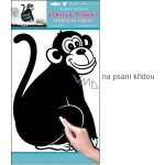 Anděl Přerov Samolepka tabulka na psaní křídou opice 49 x 29 cm 1 arch – Zboží Mobilmania