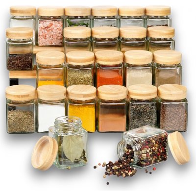 VILDE Sada hranatých kořenek s bambusovým víčkem 24 x 100 ml – Zboží Dáma