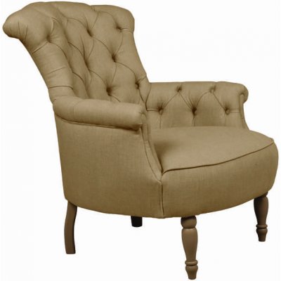 Solenzara Tyler Armchair buttons NC-7127B Látkové čelounění TC-012 / Whitewash M Beech P132A – Zboží Mobilmania