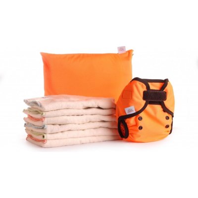 Ella´s House Bum fold pack eco oranžová L 7- 15 kg