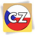 Magnet na auto - CZ vlajka – Sleviste.cz