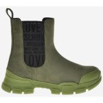 Love Moschino Zelené semišové chelsea boty – Zboží Mobilmania