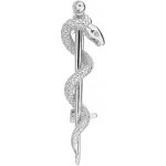 Bealio stříbrná brož AESKULAPOVA HŮL 03-13230-2819 – Zboží Mobilmania