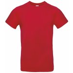Silnější bavlněné pánské tričko Rudě červená – Zboží Dáma