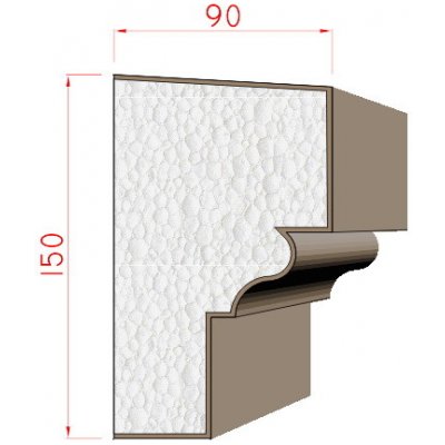 Dekora-Stuck Parapet 150x90mm 312030 – Zboží Mobilmania