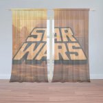 Sablio Záclony Star Wars Lávová planeta: 2ks 150x250cm – Hledejceny.cz
