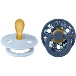 Bibs x Liberty Colour kaučuk dudlík kulatý 2ks baby blue steel blue – Zboží Dáma